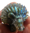 Labradorite Hedgehog Carving For Cheap