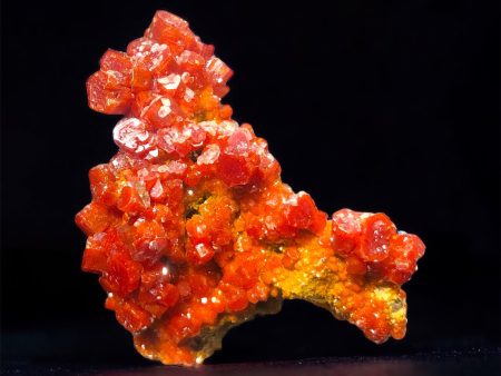 Vanadinite w  Calcite, Geronimo Mine, Arizona Online Hot Sale