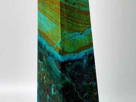 Chrysocolla Obelisk, Peru Hot on Sale