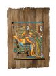 King Tutankamun and Queen Ankhesenamun on Antiqued Papyrus Online Hot Sale