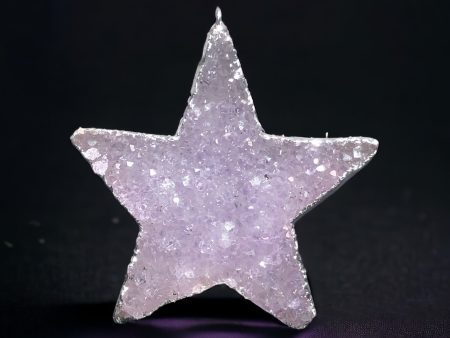 Drusy Quartz Star Ornament, Uruguay Cheap