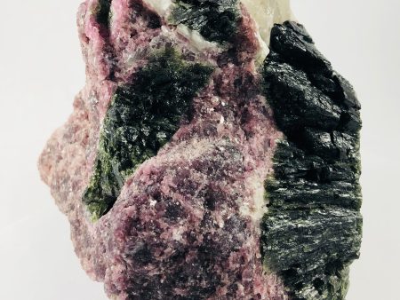 Lepidolite w Green Tourmaline on Sale