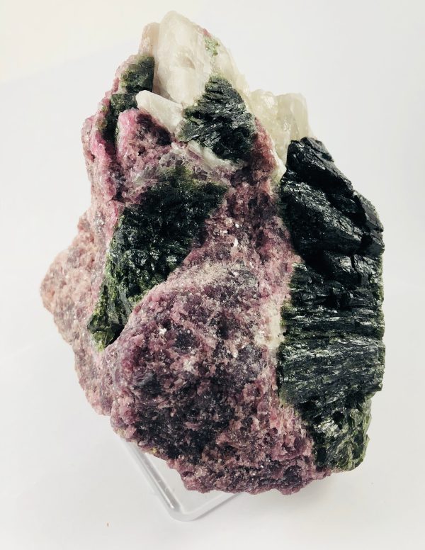 Lepidolite w Green Tourmaline on Sale