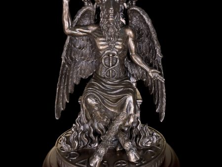 Baphomet Statue with Wooden Base Discount