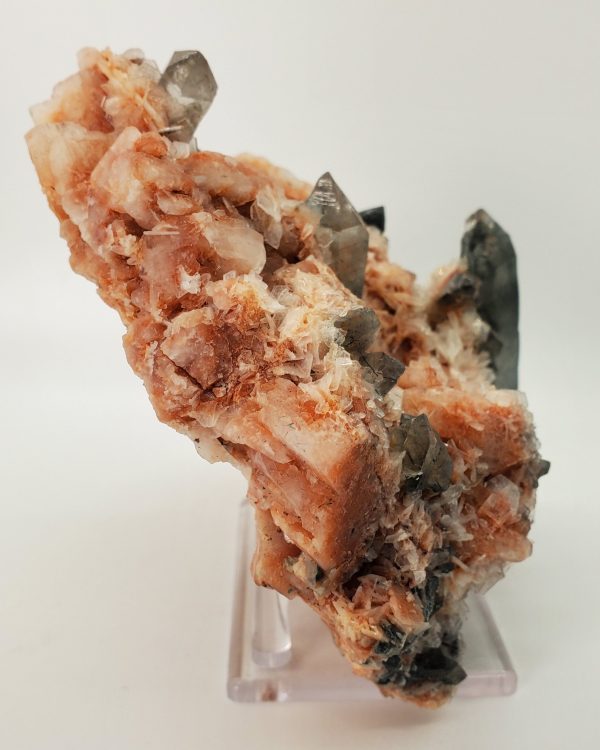 Quartz w  Indicolite Tourmaline on Cleavelandite Online Sale