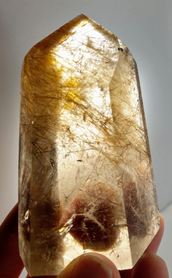 Rutilated Smoky Quartz Point For Cheap