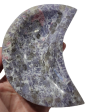 Lepidolite and Pink Tourmaline Moon-Shaped Bowl (Madagascar) Supply