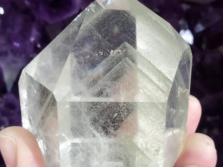 Chlorite Phantom Quartz Point, Brasil Online Hot Sale