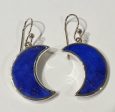 Lapis Lazuli Moon Earrings Online now