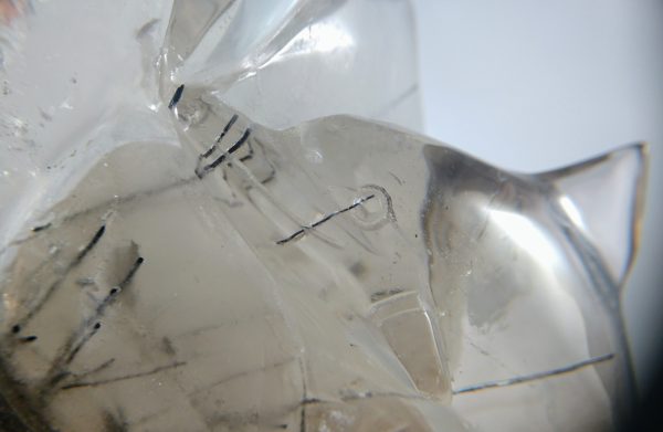 Tourmalinated Smoky Quartz Dolphin Carving Online Sale