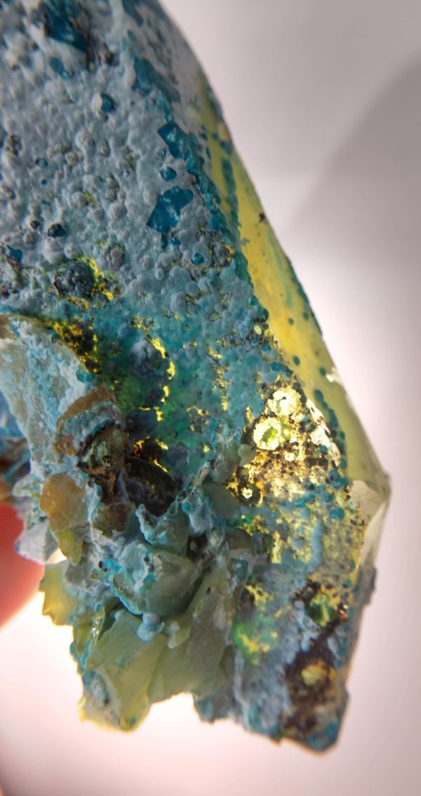 Chrysocolla over Quartz from Peru Fashion