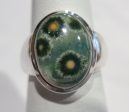 Ocean Jasper Ring in Sterling Silver Discount