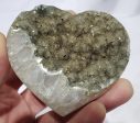 Druzy Quartz w  Manganese Heart For Discount