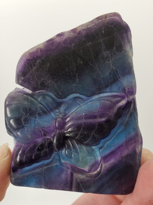 Fluorite with Butterfly Carving, China For Cheap