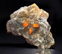 Wulfenite w  Calcite & Mimetite, North Geronimo Mine, Arizona Sale