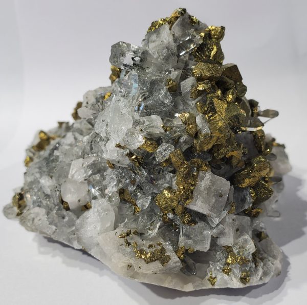 Chalcopyrite w  Quartz and Calcite, China on Sale