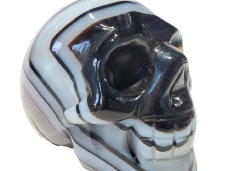 Banded Agate Skull on Sale