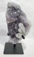 Amethyst with Druzy Quartz on Custom Stand (Uruguay) Sale