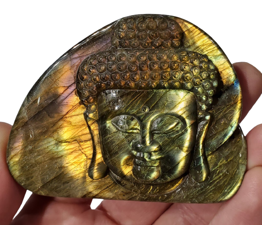 Labradorite Buddha Carving Hot on Sale