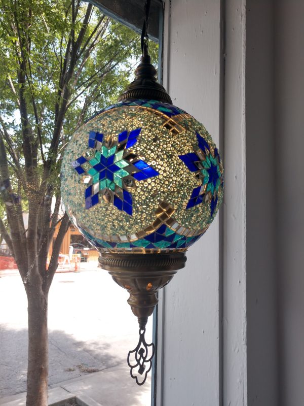 Hanging Glass Mosaic Lamp Hot on Sale