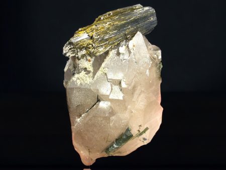 Verdelite Tourmaline w  Quartz, Aricanga Mine, Brazil on Sale