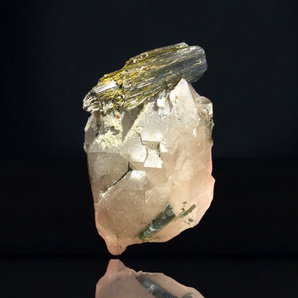 Verdelite Tourmaline w  Quartz, Aricanga Mine, Brazil on Sale