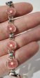 Rhodochrosite Stalactite Slice Bracelet For Cheap