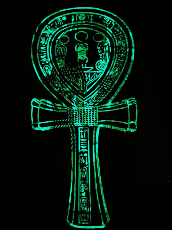 Isis Leading Queen Nefertari into the Afterlife Papyrus - Glow in the Dark Online now