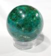 Chrysocolla and Malachite Sphere, Peru For Sale