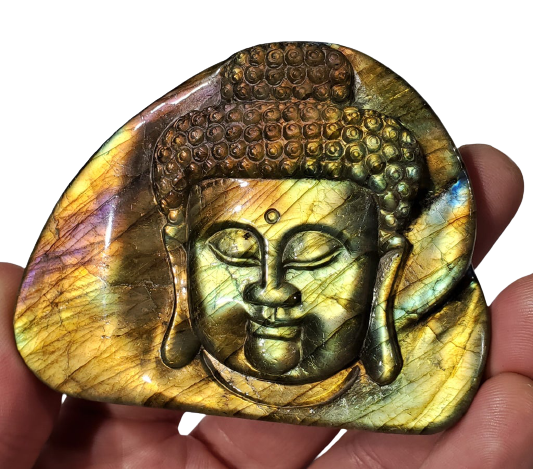 Labradorite Buddha Carving Hot on Sale