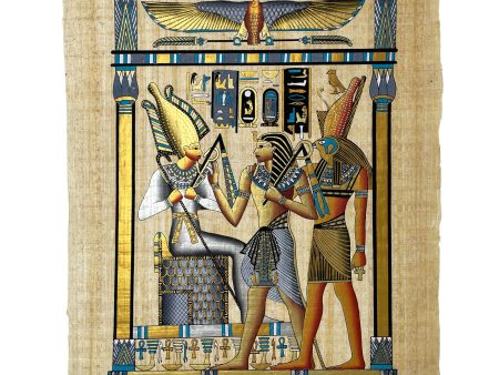 Pharaoh Making an Offering to Osiris and Horus Online Hot Sale