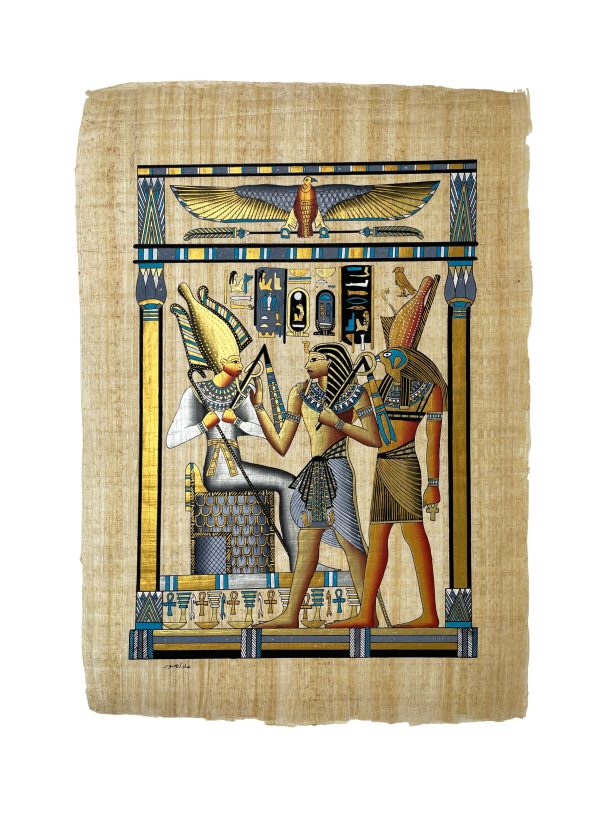 Pharaoh Making an Offering to Osiris and Horus Online Hot Sale