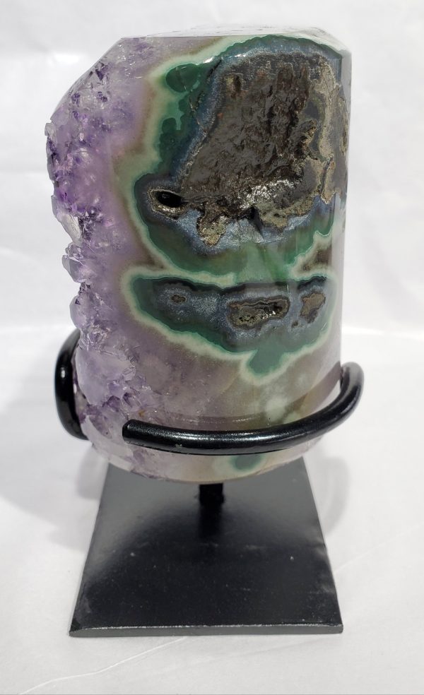 Amethyst and Agate on Custom Stand (Uruguay) Fashion