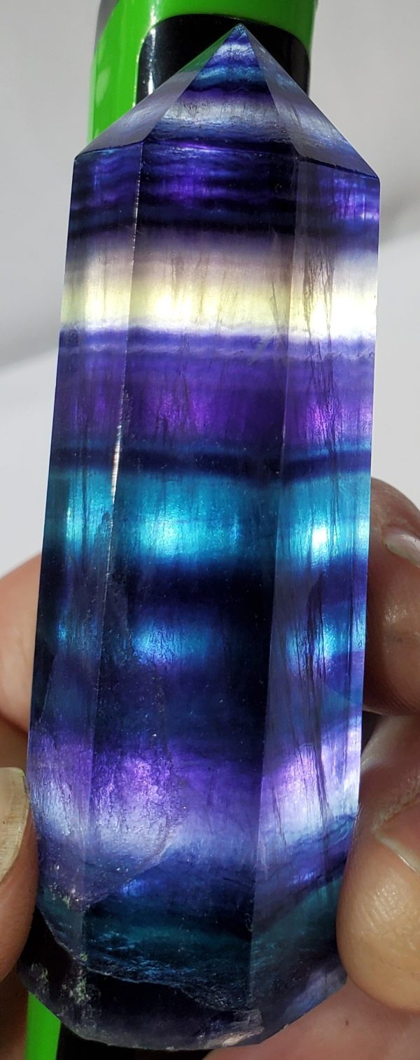 Rainbow Fluorite Point, China Cheap