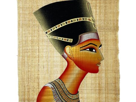 Nefertiti Bust Papyrus For Sale