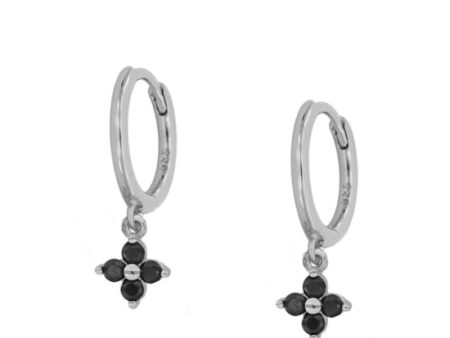 Aritos Blume Black (plata y oro) Fashion