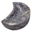 Lepidolite and Pink Tourmaline Moon-Shaped Bowl (Madagascar) Online now