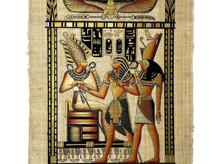 Pharaoh Making an Offering to Osiris and Horus Cheap