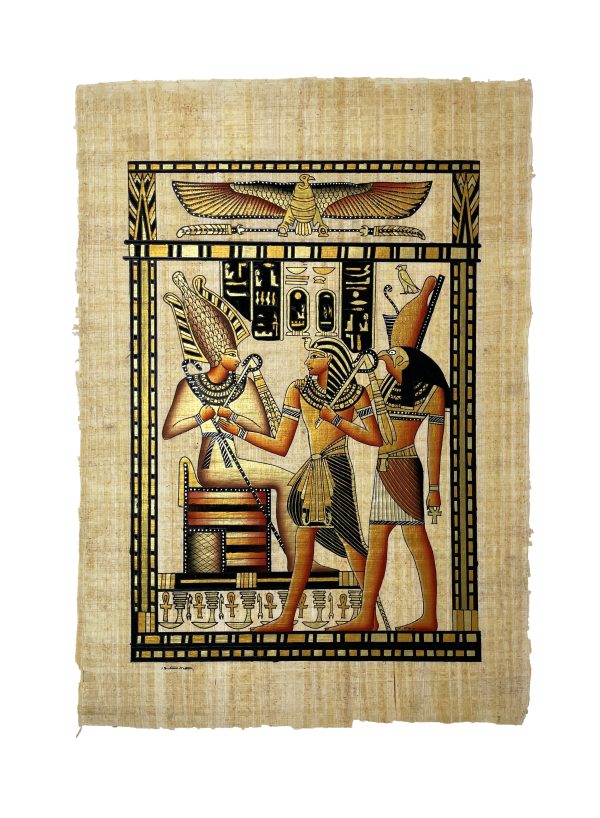 Pharaoh Making an Offering to Osiris and Horus Cheap