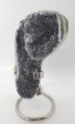 Druzy Black Quartz Formation on Custom Metal Stand (Uruguay) Online