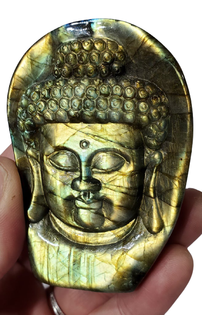 Labradorite Buddha Carving Cheap