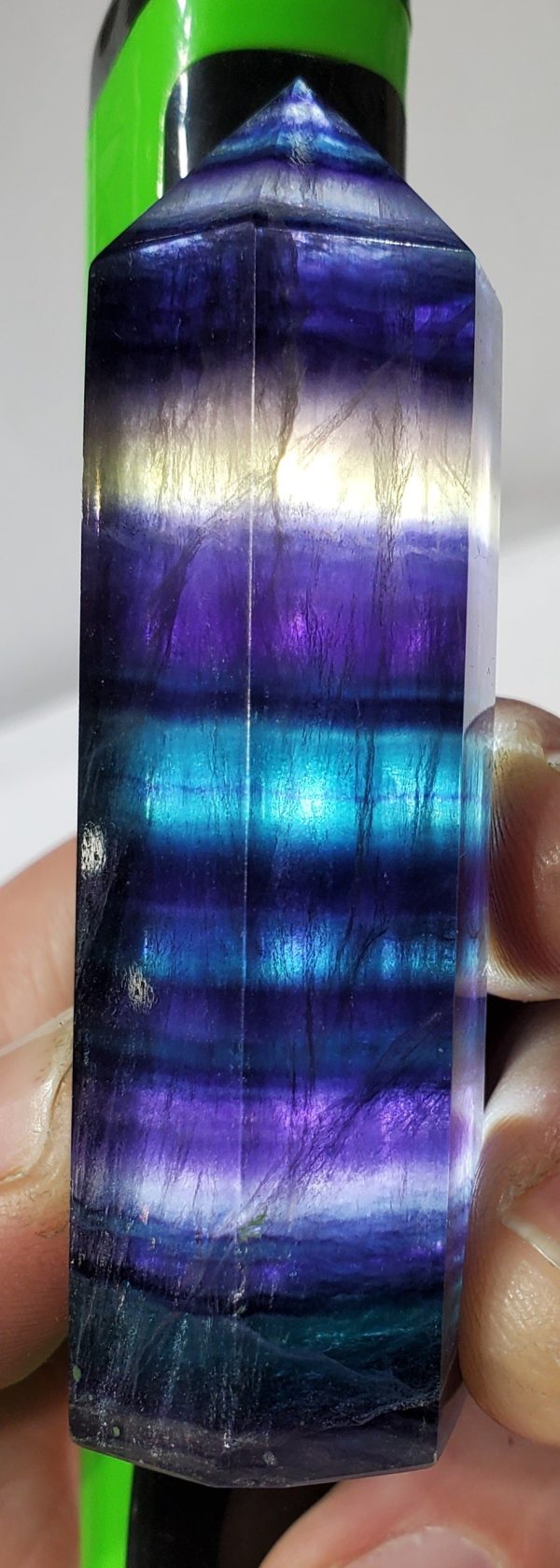 Rainbow Fluorite Point, China Cheap