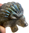 Labradorite Hedgehog Carving For Cheap