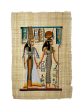 Isis Leading Queen Nefertari into the Afterlife Papyrus For Sale