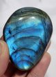 Electric Blue Labradorite Palm Stone, Madagascar Online now