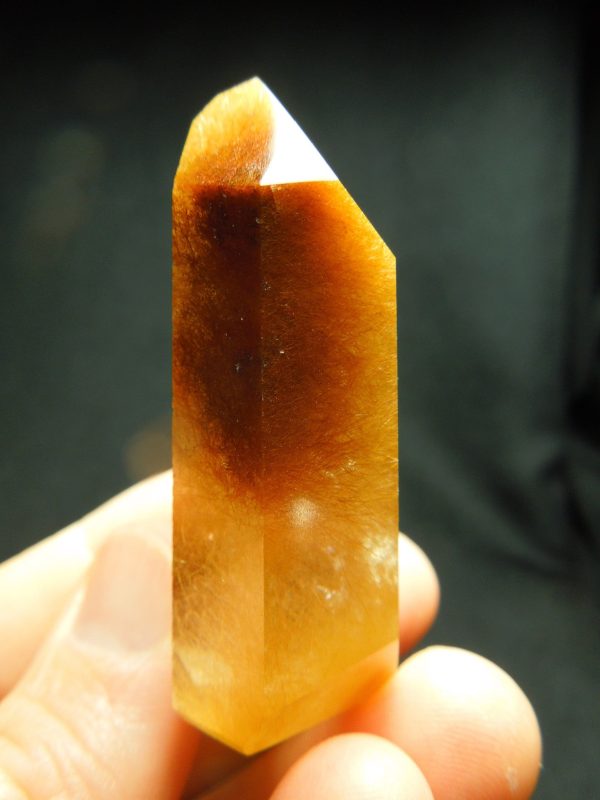 Rutilated Quartz Point. For Sale