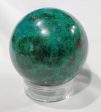 Chrysocolla and Malachite Sphere, Peru For Sale