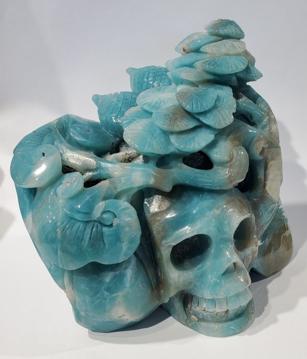 Amazonite Skull Carving Online