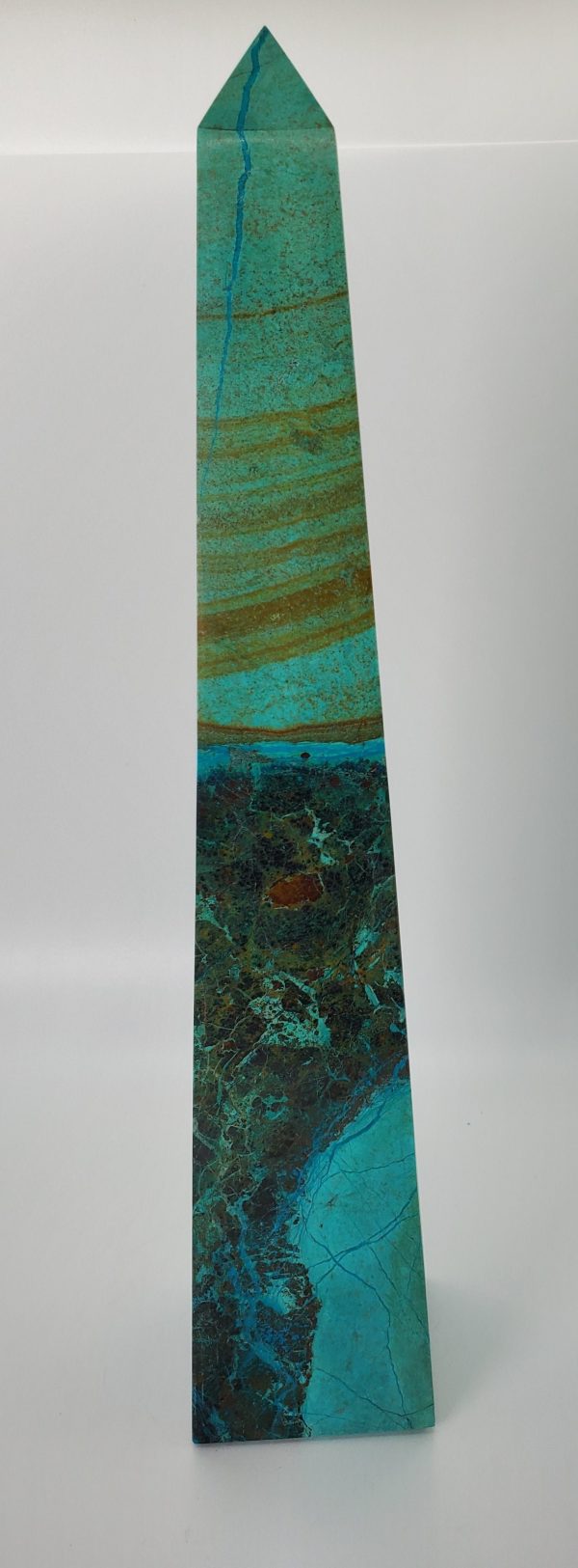 Chrysocolla Obelisk, Peru Hot on Sale