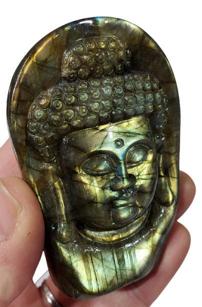 Labradorite Buddha Carving Cheap